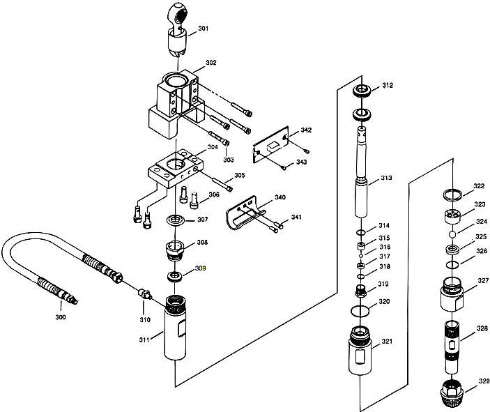 1200GXC Fluid Section Assembly Parts